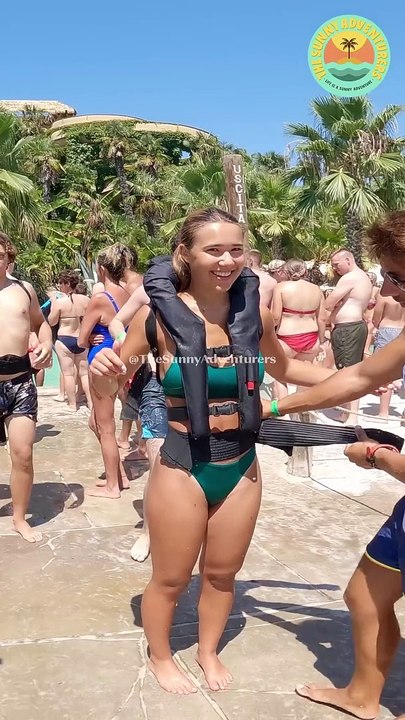 She hit the water so hard!