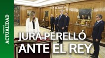 Isabel Perelló promete su cargo ante el Rey Felipe VI