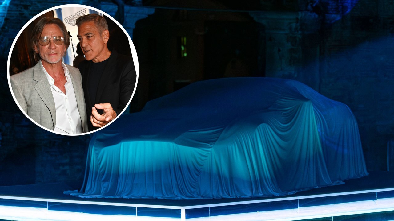 Aston Martin V12 Vanquish revealed in star-studded party in Venice
