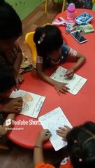 Adorable Kids Coloring Fun at BALVATIKA Bijnor, Uttar Pradesh _ Creative Learning Activity