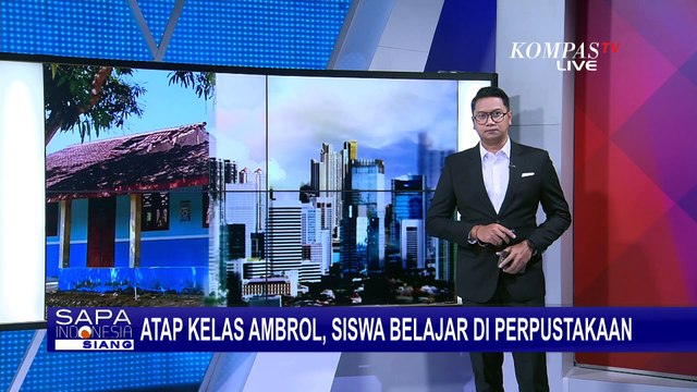 Atap Sekolah Dasar di Sragen Ambrol, Dua Ruang Kelas Rusak Parah