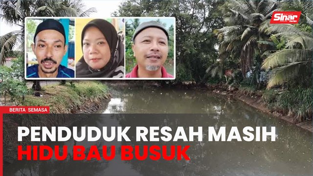 Penduduk resah bau busuk akibat pencemaran di Sungai Pandan