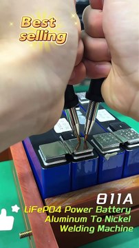 811A LiFePO4 Power Battery Aluminum To Nickel Welding Machine For LiFePO4 battery.