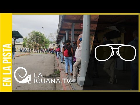 Flexibilización: Cola gigantesca de usuarios para abordar ferrocarril de los Valles del Tuy en Cúa