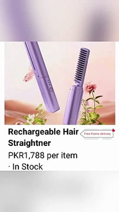 Rechargeable Hair Straightner