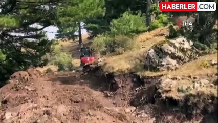 Uçurumdan düşen inek 2 gün süren kurtarma operasyonuyla kurtarıldı