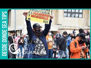 ¡Tan grande es el desespero! Pueblo colombiano desafío el Covid-19 en su auge para manifestar