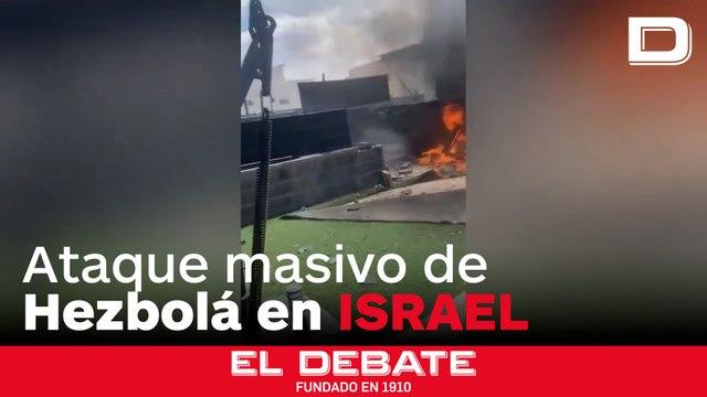 Hezbolá lanza un ataque masivo con misiles en el norte de Israel
