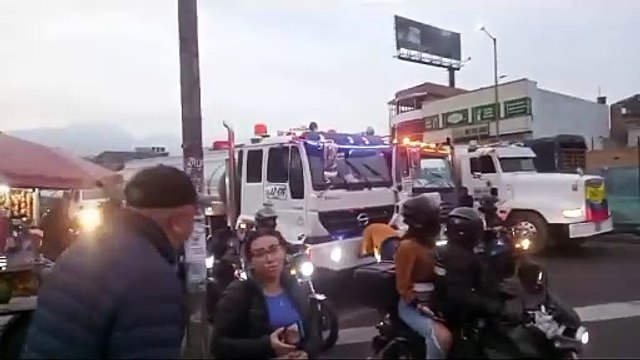 Paro de camioneros en Bogotá