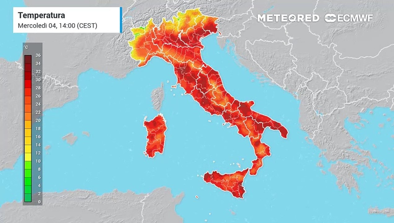 Mappa delle temperature