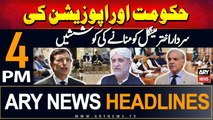 ARY News 4 PM Headlines | 4th September 2024 | Govt, Opposition teams contact Mengal