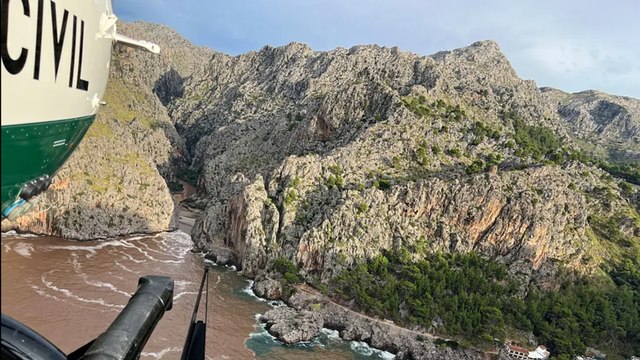 Una excursionista muerta y otro desaparecido por la crecida de un torrente en la Serra de Tramuntana de Mallorca