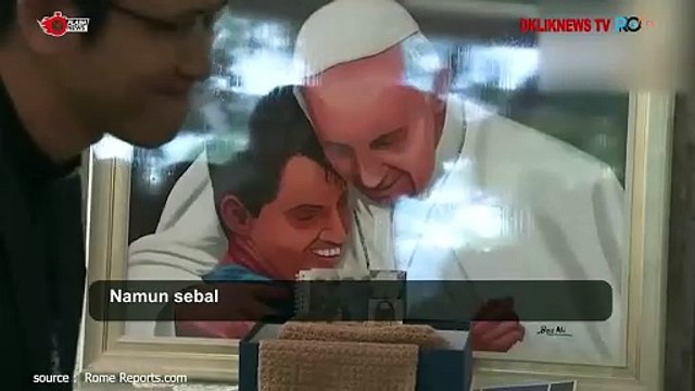 Sampai di Indonesia Paus Fransiskus Bertemu Dengan Beberapa Pengungsi di Nunsiatur Apostolik Indonesia