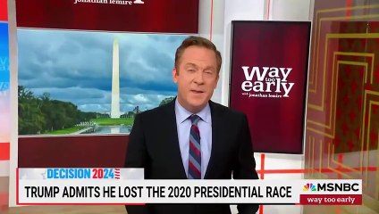 Trump admits he lost the 2020 presidential election