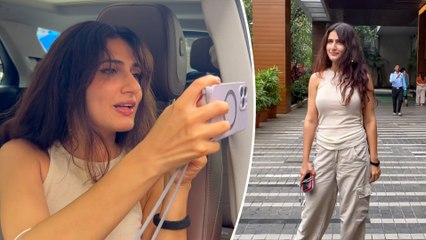 Dangal Actress Fatima Sana Shaikh Gets Papped By The Media At Mumbai's Andheri