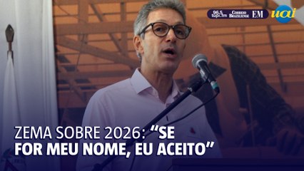 Zema sobre candidatura ao Planalto em 2026: 'Se for meu nome, eu aceito'