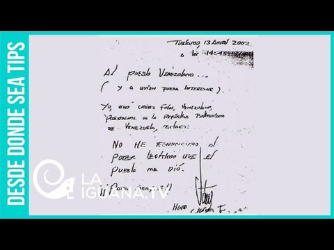 Guglea el papelito en el que Chávez dice que no renunció: La cínica trampa de Almagro a Evo Morales