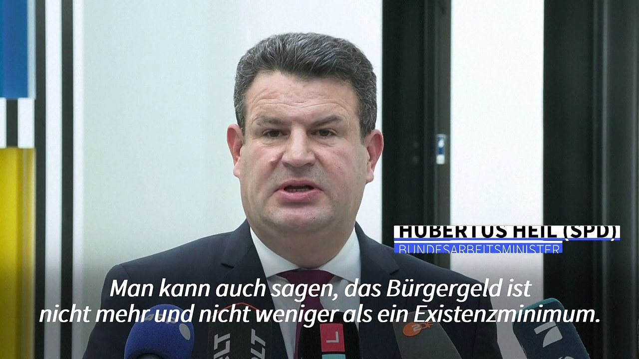 Heil rechtfertig Bürgergeld-Nullrunde: 'Existenzminimum abgesichert'