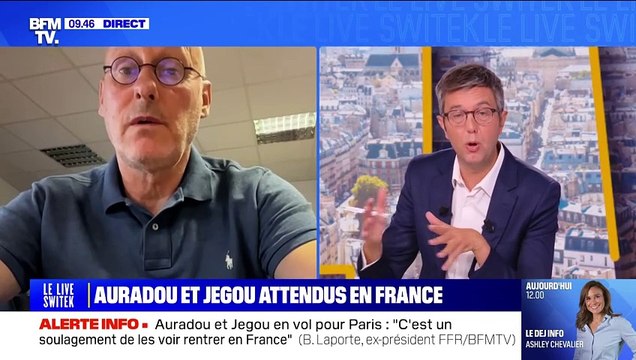Bernard Laporte a réagi au retour en France des deux rugbymen français Jegou et Auradou mis en examen dans une affaire de viol