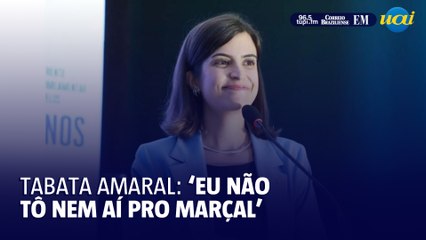 Tabata em SP: 'Eu não tô nem aí pro Pablo Marçal'