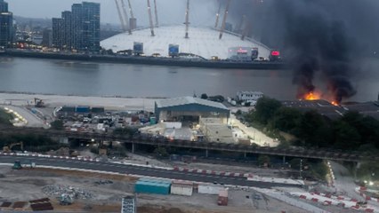 Heart-pounding footage of intense London fire captured from nearby balcony