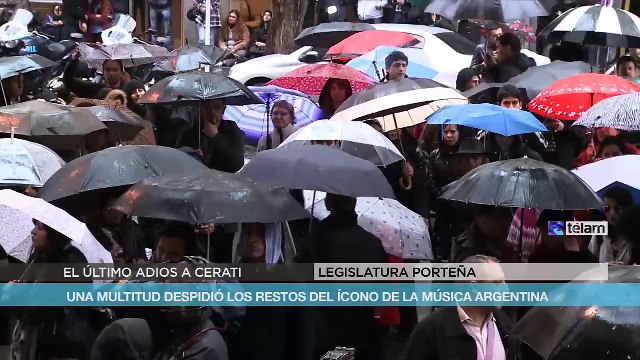 El último adiós a Gustavo Cerati en la Legislatura porteña