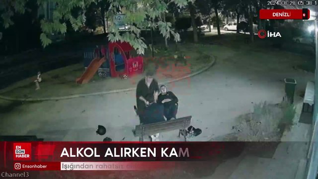 Denizli'de ışığından rahatsız olduğu güvenlik kamerasını kırdı
