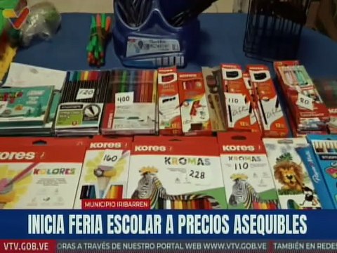 En el mcpio. Iribarren se realiza Feria Escolar con útiles a precios asequibles