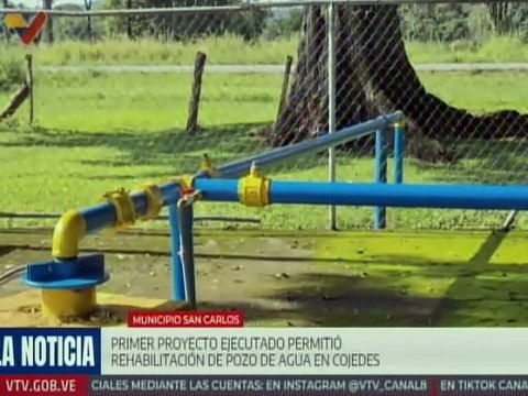 Cojedes I En la comuna Santa Rita del mcpio. San Carlos mil familias beneficiadas con pozo de agua