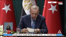 أردوغان: أشكر مصر والهلال الأحمر المصري على تعاونهم معنا في  توصيل المساعدات للشعب الفلسطيني