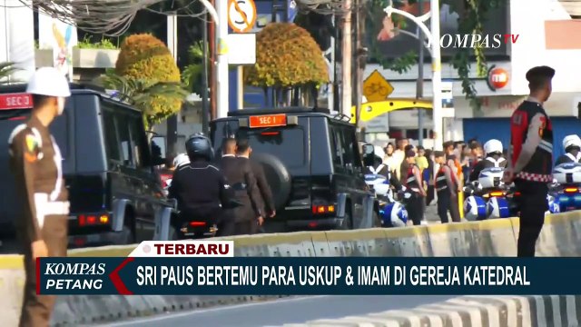 Iring-iringan Paus Fransiskus Dikawal Paspampres Menuju Gereja Katedral