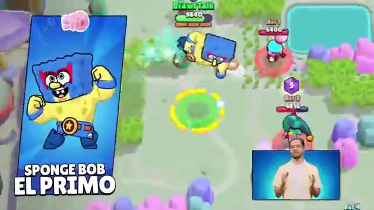 SPONGEBOB POWER-UPS IN BRAWL STARS!!!