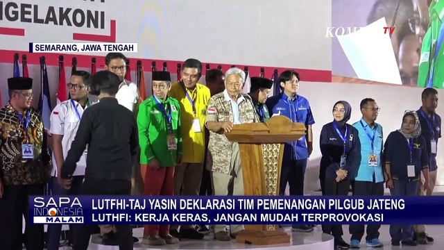 Momen Ahmad Luthfi-Taj Yasin Deklarasikan Tim Pemenangan di Pilgub Jateng 2024