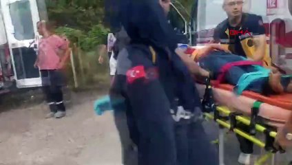 Fındık işçilerini taşıyan minibüs dereye uçtu! 1 ölü 25 yaralı