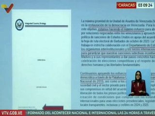Samuel Moncada: En marzo del presente año EE. UU. renovó decreto que señala a Venezuela como amenaza