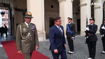Meloni riceve a Palazzo Chigi lo speaker della Camera Usa