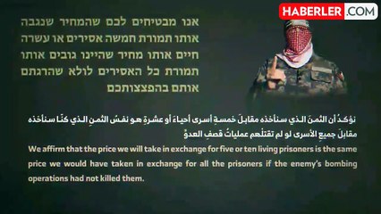 Hamas'tan yeni esir takası duyurusu: Aksi olursa canlı dönmeyecekler