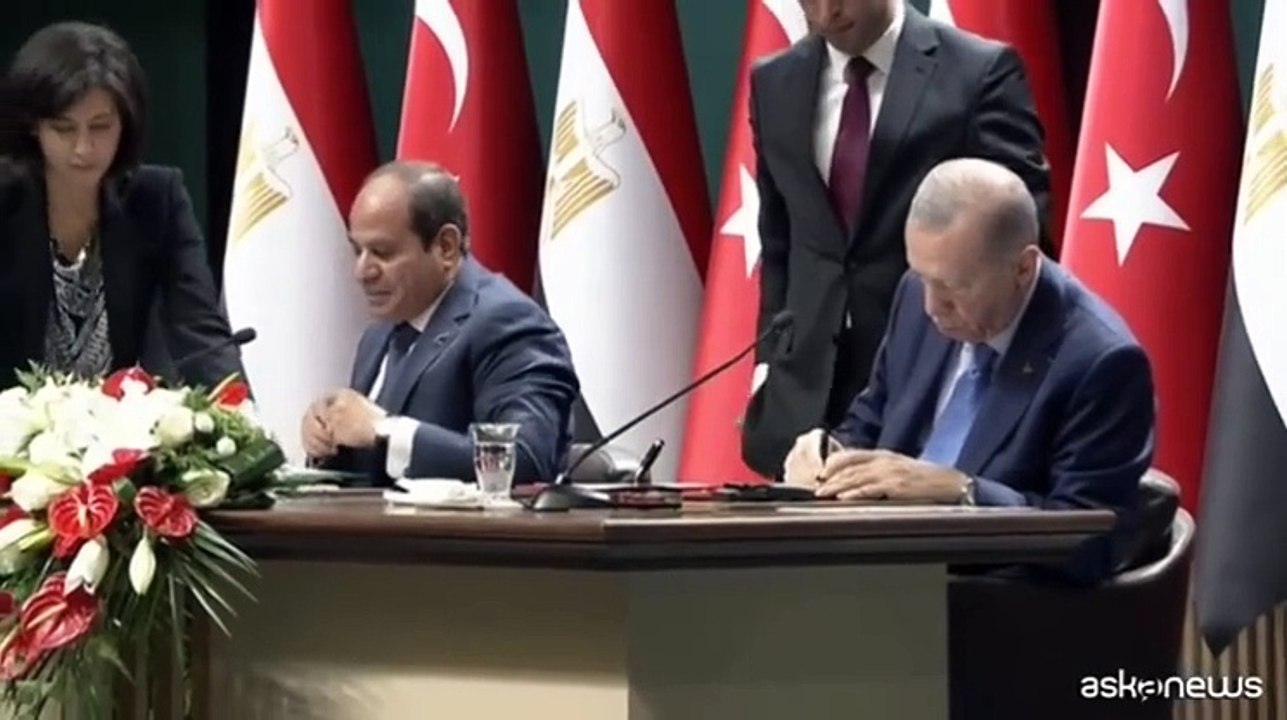 Erdogan con al Sisi: pi? cooperazione Turchia-Egitto su gas e energia