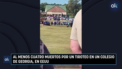 Al menos cuatro muertos por un tiroteo en un colegio de Georgia, en EEUU