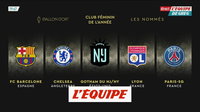Les nommés au Trophée du meilleur club féminin de l'année - Foot - Ballon d'Or 2024