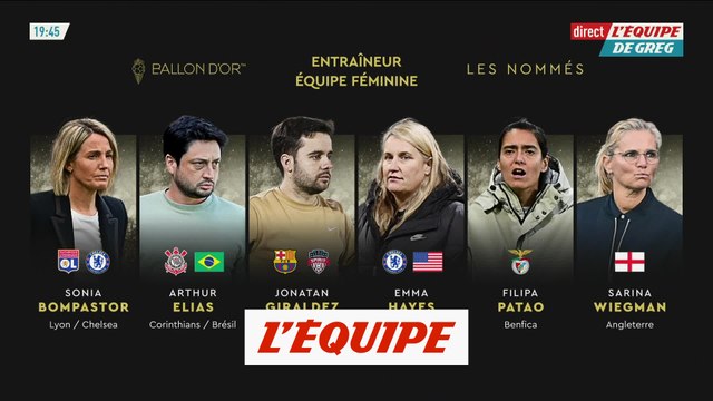 Les nommés au Trophée du meilleur entraîneur d'équipe féminine de l'année - Foot - Ballon d'Or 2024