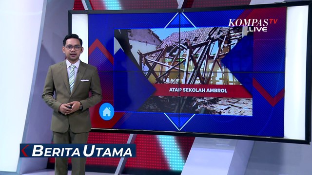 Atap Kelas Ambrol, Siswa SD Negeri 4 Sambi Sragen Belajar di Perpustakaan