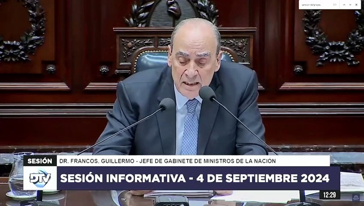 La defensa de Francos al veto de Milei para la movilidad jubilatoria