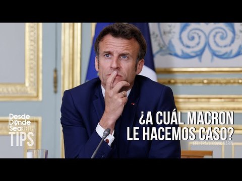 Trabaja para el cese de la conflicto pero envía más armas a Ucrania: ¿A cuál Macron le hacemos caso?