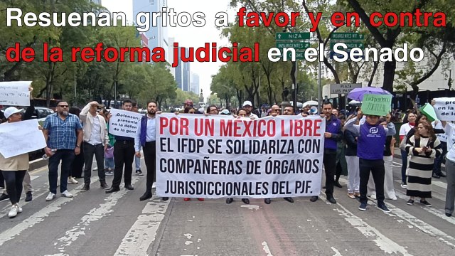 Paristas del PJF trasladan su protesta al Senado