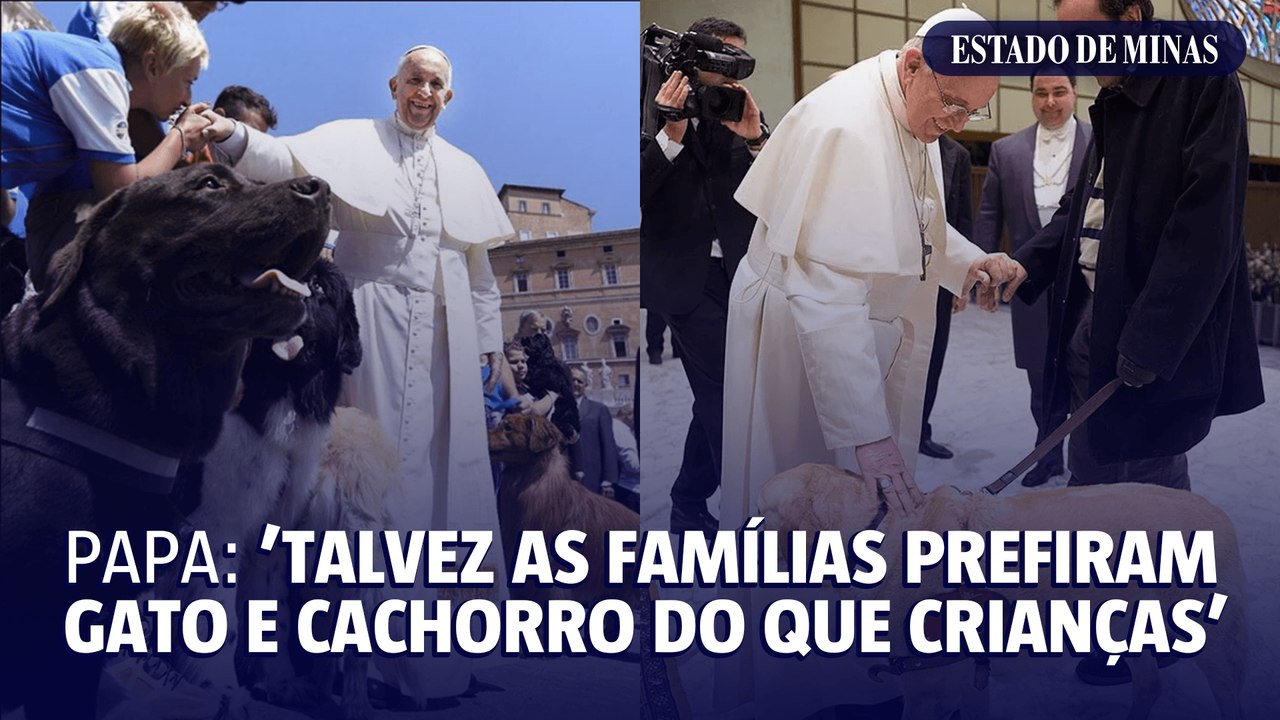 Papa: 'talvez as famílias prefiram ter gato e cachorro do que crianças'