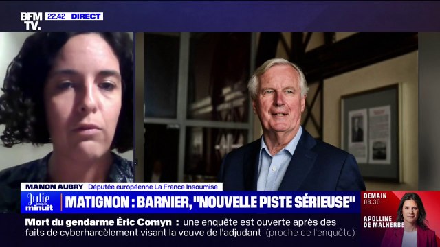 Manon Aubry (LFI): Si le Rassemblement national ne censure pas Michel Barnier ou Xavier Bertrand (...) les masques vont tomber sur (son) identité politique réelle