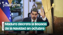 Venezuela: Nicolás Maduro decreta la llegada de la Navidad en octubre