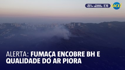Alerta: fumaça encobre BH e qualidade do ar piora