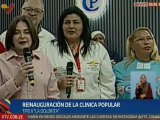 Gobierno nacional reinaugura la Clínica Popular Tipo II "La Dolorita" en el estado Miranda